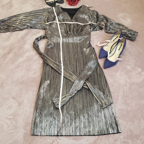 Zara Metallic Dress - Picture 5 of 10